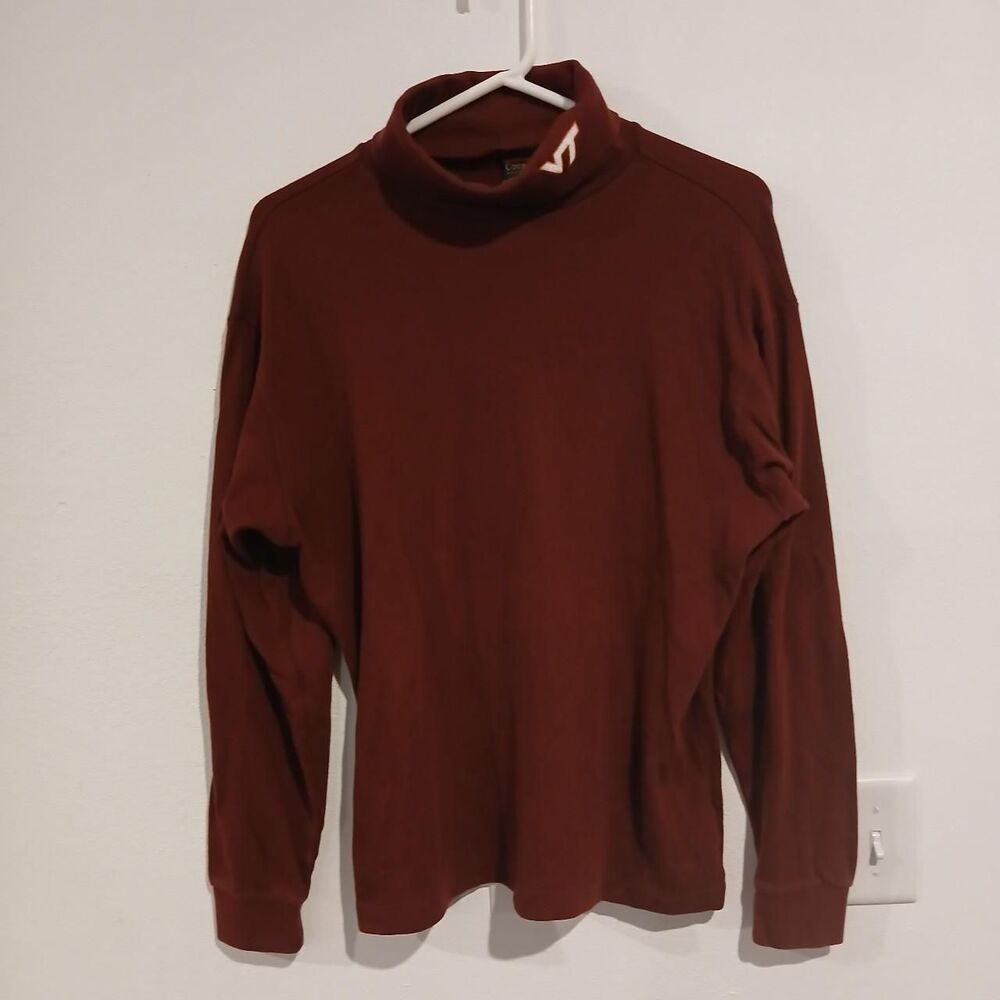 Virginia Tech Hokies Women's Burgundy Turtleneck Shirt Size L